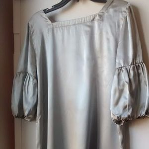 Silver Casual Maternity Dress